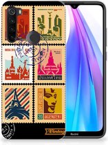 Xiaomi Redmi Note 8T Siliconen Back Cover Postzegels
