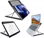 Laptop standaard en Tablet XL standaard, verstelbaar en inklapbaar, max 17.3 Inch Bureau Tafel Houder Staander (o.a. 11 / 11.6 / 12 / 13 / 13.3 / 14 / 15 / 15.4 / 15.6 / 17 / 17.3