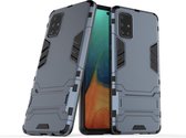 Armor Kickstand Back Cover - Samsung Galaxy A71 Hoesje - Blauw
