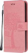 Xiaomi Redmi Note 8T Hoesje - Book Case Boom - Pink