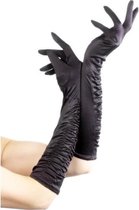 Fever - Lange glanzende handschoenen - Zwart
