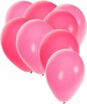 30x stuks party ballonnen - 27 cm -  roze / lichtroze - Feestartikelen/versiering