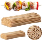 relaxdays 1000 x brochettes de bambou - bois - brochette de viande - bâtonnets de satay - brochettes - bbq
