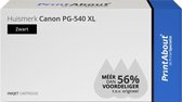 PrintAbout huismerk Inktcartridge PG-540 XL Zwart Hoge capaciteit geschikt voor Canon