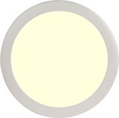 LED Paneel Slim - Ø30 Warm Wit 2700K - 24W Inbouw Rond - Mat Wit - Flikkervrij - BES LED