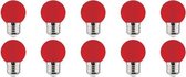 LED Lamp 10 Pack - Romba - Rood Gekleurd - E27 Fitting - 1W - BES LED