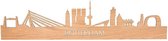 Skyline Rotterdam Eikenhout - 120 cm - Woondecoratie design - Wanddecoratie - WoodWideCities