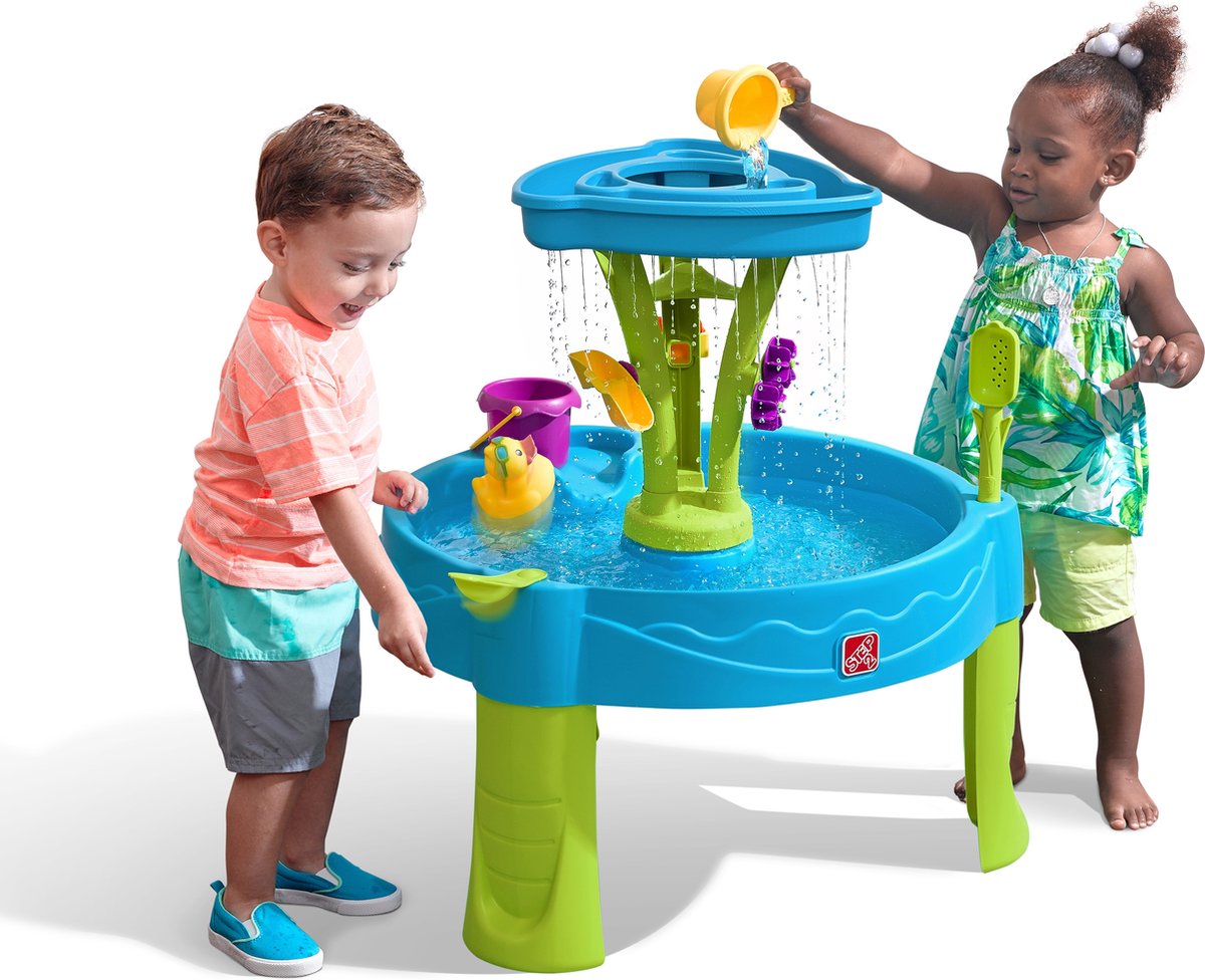 Step2 Summer Showers Splash Watertafel - Met 8 accessoires - Waterspeelgoed voor kind - Activiteitentafel met water voor de tuin / buiten — afbeelding 8