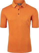 CASA MODA comfort fit poloshirt - oranje melange -  Maat: XXL