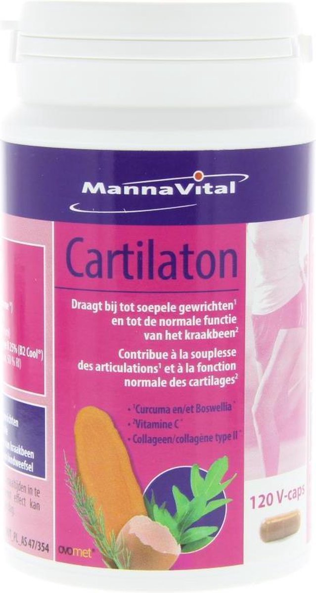 Goedkoopste Mannavital Cartilaton 120 Vegetarische capsules