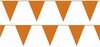 Oranje plastic buiten feest slinger 20 meter - 20m vlaggenlijnen - Koningsdag vlaggenlijn - WK / EK versiering