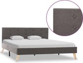 Bedframe stof taupe 140x200 cm