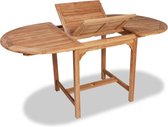 Tuintafel verlengbaar (110-160)x80x75 cm massief teakhout