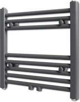 Radiator/handdoekenrek recht grijs 480x480 mm