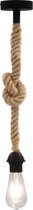 Hanglamp met door touw bedekt snoer E27