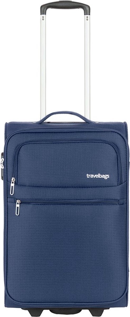 Travelbags Handbagage zachte koffer / Trolley / Reiskoffer - The Base - 55 cm - Blauw