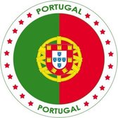 75x Bierviltjes Portugal thema print - Onderzetters Portugese vlag - Landen decoratie feestartikelen