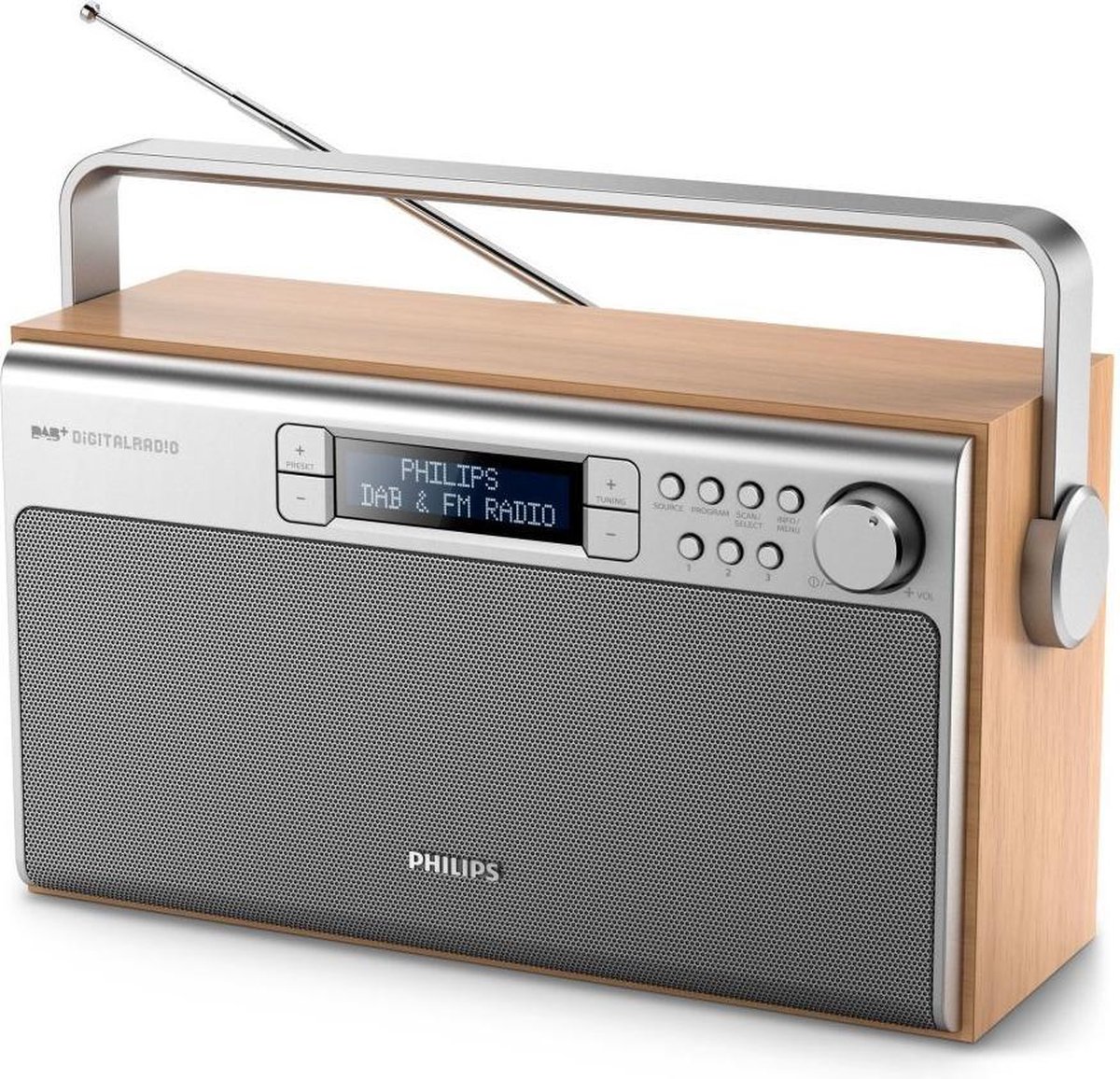 Philips AE5220 DAB+ radio - Grijs bol.com