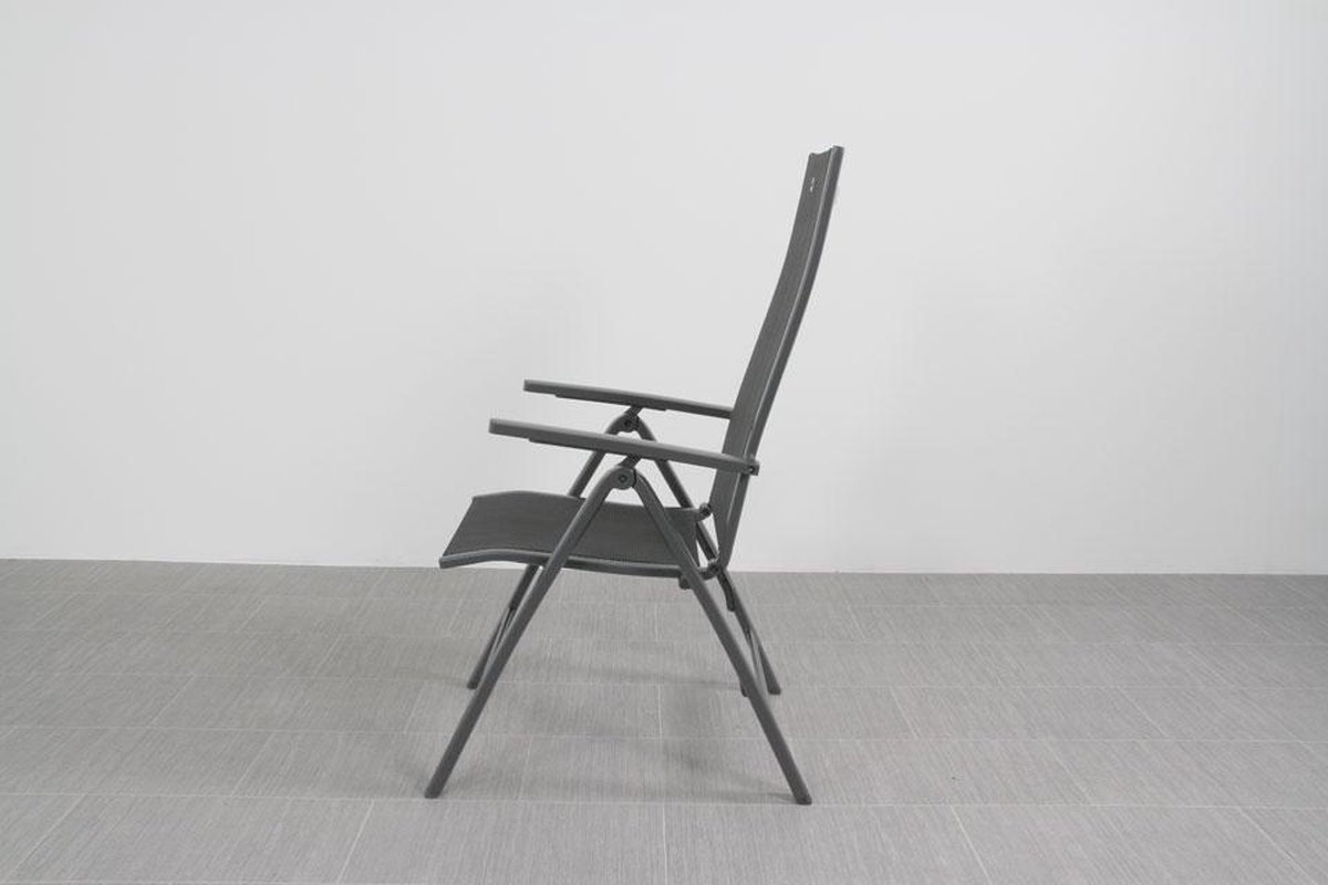 Hartman Troy - chaise de jardin réglable - Anthracite - Aluminium