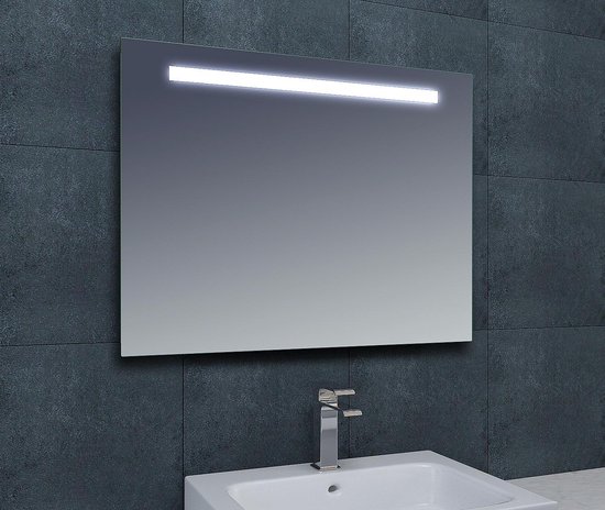 Badkamerspiegel Tigris - 120x80cm - Geintegreerde LED Verlichting -  Lichtschakelaar | bol.com