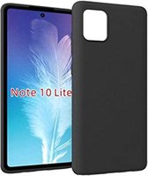 FONU Siliconen Backcase Hoesje Samsung Galaxy Note 10 Lite - Matzwart