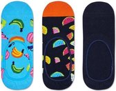 Happy Socks 3-Pack Liner | Sneaker Socks Banana, Maat 36/40