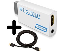 Wii naar HDMI Adapter Converter 1080p Full HD Kwaliteit Met HDMI Kabel