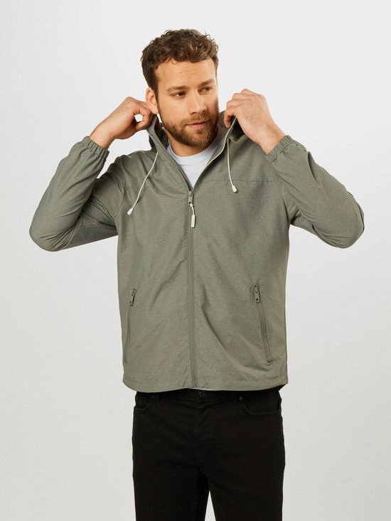 Edc By Esprit tussenjas melange hoodie* Grijs-xxl | bol.com