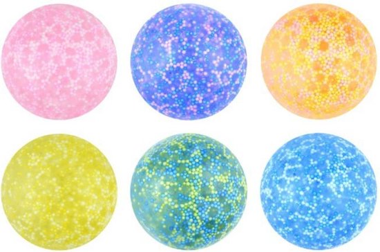 Putty stress ball - set van 6 verschillende Squeeze ballen - 5 cm | bol.com