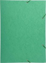 5x Elastomap met 3 kleppen in glanskarton 600gm² - A3, Groen