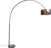 QAZQA xxl - Moderne Booglamp | Vloerlamp | Staande Lamp met kap - 1 lichts - H 2250 mm - Multicolor - Woonkamer | Slaapkamer