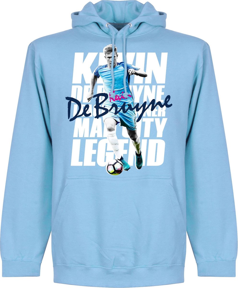De Bruyne Legend Hoodie - Lichtblauw - XXL