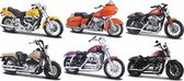 Harley-Davidson - Set no: 38 [6 Stuks schaal 1:18]