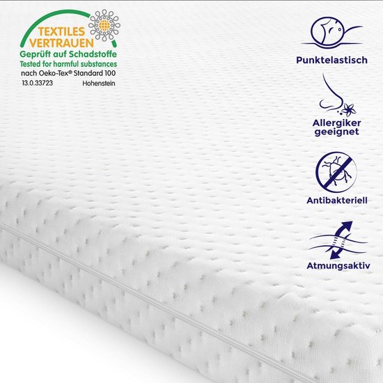 Topper matras 160 x 200 cm koudschuim topmatras comfort plus tijk