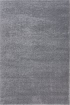 Superzacht hoogpolig en effen vloerkleed Jive - Grafiet - 120x170 cm