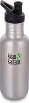 Klean Kanteen Classic Drinkfles Sport Cap - Zilver - 532 ml