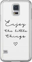 Samsung Galaxy S5 (Plus) / Neo siliconen hoesje - Enjoy life