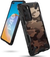 Ringke Fusion X Huawei P40 Hoesje met Camo Design Zwart