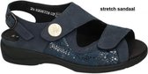 Solidus -Dames -  blauw donker - sandalen - maat 41.5