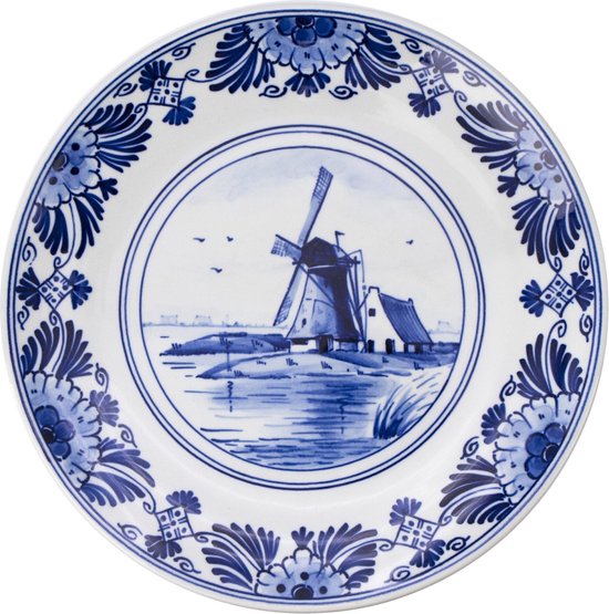 Delfts Blauw Bord molen | bol.com