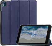 Cazy Nokia T10 hoes - 8 inch - Perfecte pasvorm – Diverse kijkhoeken – Blauw