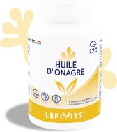 Teunisbloemolie 500 mg | 120 capsules | Rijk aan meervoudig onverzadigde vetzuren
 | Made in Belgium | LEPIVITS