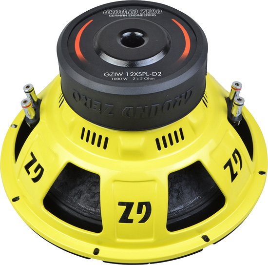 Caisson de basses Ground Zero Iridium GZIW12-XSPL-D2 12 pouces 1000 watts SPL- DVC 2x 2 ohms