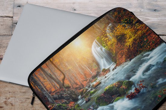 Housse pour ordinateur portable 15 pouces - Cascade - Soleil - Automne - Housse pour ordinateur portable