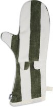 Jollein - Baby Washandje Stripe Terry (Leaf Green) - Katoen - GOTS - Washandjes - 16x70cm