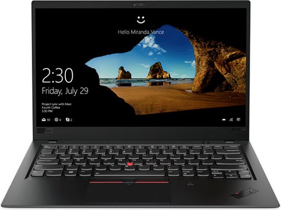 Lenovo ThinkPad X1 Carbon (6th Gen) Intel® Core™ i5 i5-8250U Laptop 35,6 cm (14") Full HD 8 GB LPDDR3-SDRAM 256 GB SSD Wi-Fi 5 (802.11ac) Windows 10 Pro Zwart