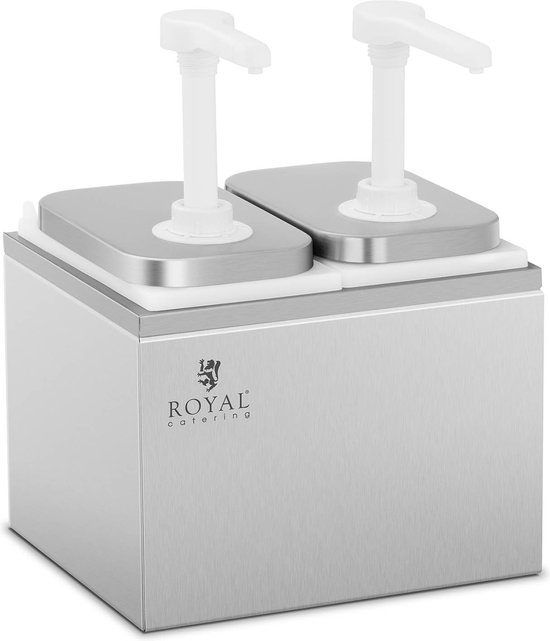 Foto: Royal catering sausdispenser 2 pompen 2 x 2 l