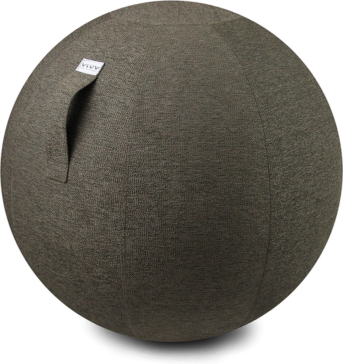 Vluv STOV - zitbal met hoes - voor kantoor en thuis - ergonomisch - yoga- en zwangerschapsbal - 60-65 cm - greige
