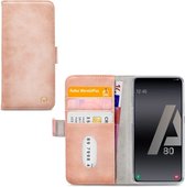 Mobilize Elite Gelly Telefoonhoesje geschikt voor Samsung Galaxy A80 Hoesje Bookcase Portemonnee - Soft Pink