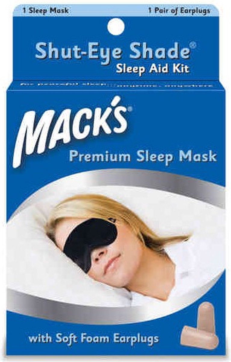 Goedkoopste Nachtmasker en oordopjes Mack's